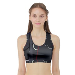 Plug In Sports Bra With Border by Valentinaart