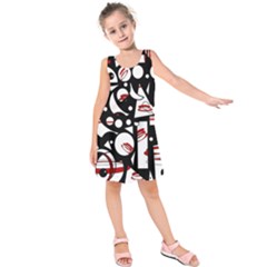 Happy Life - Red Kids  Sleeveless Dress