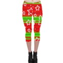 Christmas pattern Capri Leggings  View1