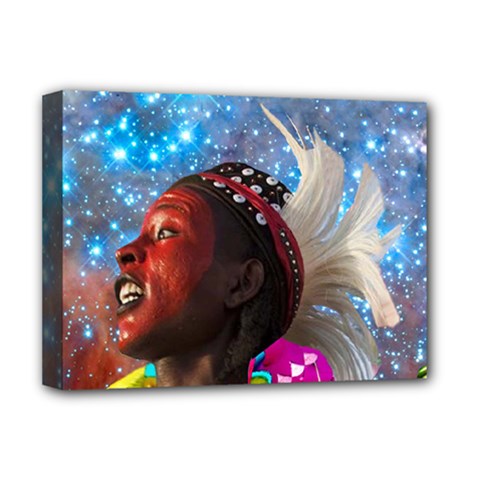 African Star Dreamer Deluxe Canvas 16  X 12  