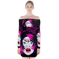 Vampire Gypsy Princess Long Sleeve Off Shoulder Dress by burpdesignsA