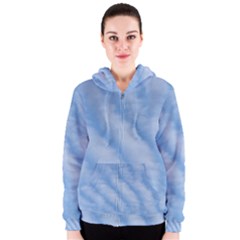 Wavy Clouds Women s Zipper Hoodie