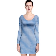 Wavy Clouds Long Sleeve Velvet Bodycon Dress by GiftsbyNature