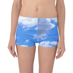 Clouds And Blue Sky Reversible Boyleg Bikini Bottoms by picsaspassion