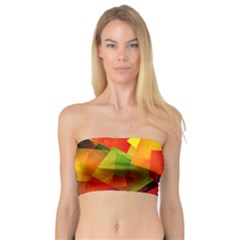 Indian Summer Cubes Bandeau Top by designworld65