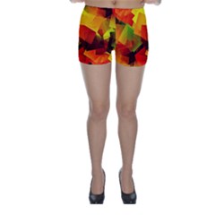 Indian Summer Cubes Skinny Shorts