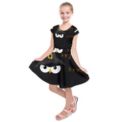 Who Is A Witch? Kids  Short Sleeve Dress by Valentinaart
