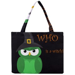 Who Is A Witch? - Green Mini Tote Bag by Valentinaart