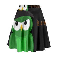 Who Is A Witch? - Green High Waist Skirt by Valentinaart