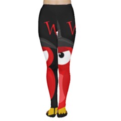 Who Is A Witch? - Red Women s Tights by Valentinaart