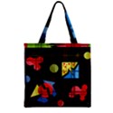 Playful day Zipper Grocery Tote Bag View1