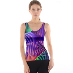 Colorful Rainbow Helix Tank Top by designworld65