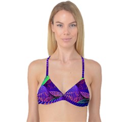 Colorful Rainbow Helix Reversible Tri Bikini Top by designworld65