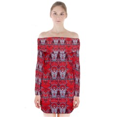 Cowcow Dress Long Sleeve Off Shoulder Dress by MRTACPANS