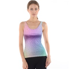 Rainbow Colorful Grid Tank Top by designworld65