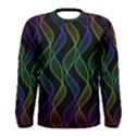 Rainbow Helix Black Men s Long Sleeve Tee View1