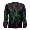 Rainbow Helix Black Men s Long Sleeve Tee View2