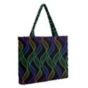 Rainbow Helix Black Medium Tote Bag View2