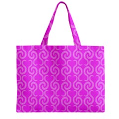 Pink Elegant Pattern Zipper Mini Tote Bag by Valentinaart