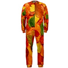 Colorful Fall Leaves OnePiece Jumpsuit (Men) 