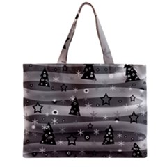 Gray Xmas Magic Zipper Mini Tote Bag by Valentinaart