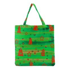 Xmas Magical Design Grocery Tote Bag by Valentinaart