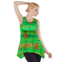 Xmas Magical Design Side Drop Tank Tunic by Valentinaart