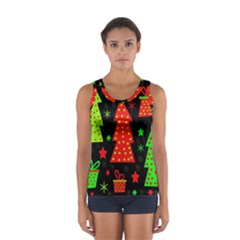 Merry Xmas Women s Sport Tank Top  by Valentinaart