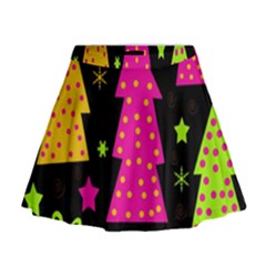 Colorful Xmas Mini Flare Skirt