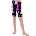 Pink playful Xmas Kids  Mid Length Swim Shorts View1