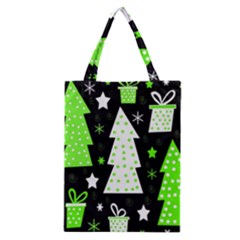 Green Playful Xmas Classic Tote Bag by Valentinaart