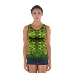 Magical Forest Of Freedom And Hope Women s Sport Tank Top  by pepitasart