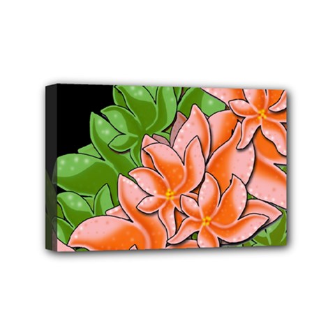 Decorative Flowers Mini Canvas 6  X 4  by Valentinaart