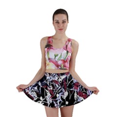 Decorative Abstract Floral Desing Mini Skirt by Valentinaart