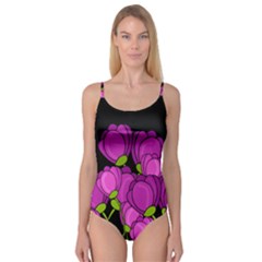 Purple tulips Camisole Leotard 