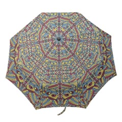 Multicolor Abstract Folding Umbrellas by dflcprintsclothing