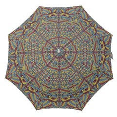 Multicolor Abstract Straight Umbrellas by dflcprintsclothing