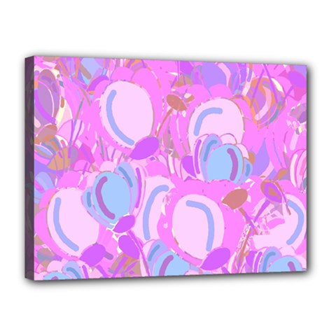 Pink Garden Canvas 16  X 12  by Valentinaart