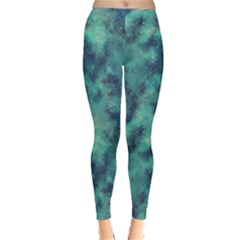 Nebulae (cyan) Classic Winter Leggings