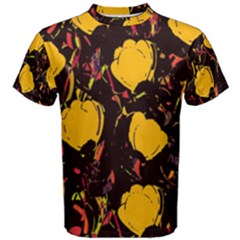 Yellow Roses  Men s Cotton Tee by Valentinaart