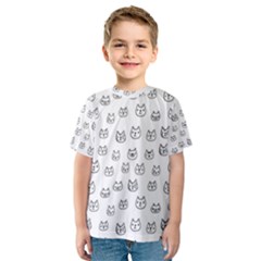 Sketchy Cats Kids  Sport Mesh Tee