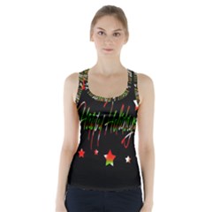 Happy Holidays 2  Racer Back Sports Top by Valentinaart