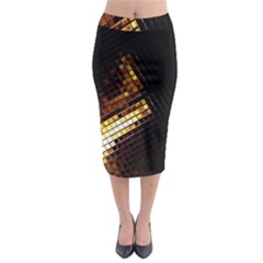 Gold Flecks Midi Pencil Skirt by justbeeinspired2