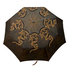 Awesome Dragon, Tribal Design Folding Umbrellas by FantasyWorld7