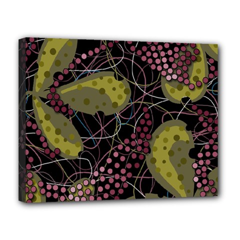 Abstract garden Canvas 14  x 11 