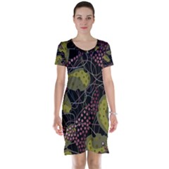 Abstract garden Short Sleeve Nightdress