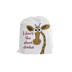 Giraffe joke Drawstring Pouches (Medium) 