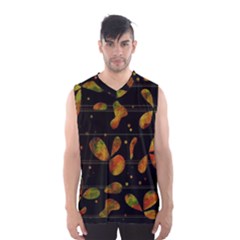 Floral Abstraction Men s Basketball Tank Top by Valentinaart