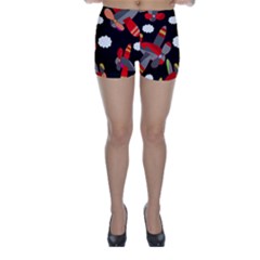 Playful airplanes  Skinny Shorts