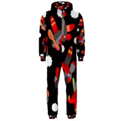 Playful airplanes  Hooded Jumpsuit (Men) 